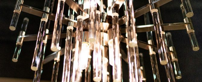 Glass Rod Chandelier