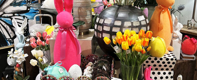 Easter Decor at Eclectic Home in The Heights